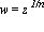 w = z^`1/n`