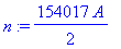n := 154017/2*A