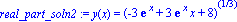 real_part_soln2 := y(x) = (-3*exp(x)+3*exp(x)*x+8)^(1/3)