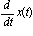 diff(x(t), t)
