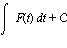 Int(F(t), t)+C