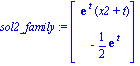 sol2_family := Vector[column]([[exp(t)*(x2+t)], [-1/2*exp(t)]])