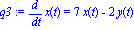 q3 := diff(x(t), t) = 7*x(t)-2*y(t)