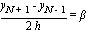 (y[N+1]-y[N-1])/(2*h) = beta