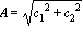 A = sqrt(c[1]^2+c[2]^2)