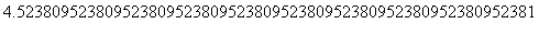 4.5238095238095238095238095238095238095238095238095...