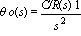 theta*o(s) = `C/R`(s)/s^2