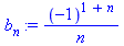 (-1)^(1+n)/n