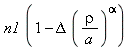 n1*(1-Delta*(rho/a)^alpha)
