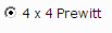 4 x 4 Prewitt