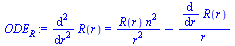 diff(diff(R(r), r), r) = `+`(`/`(`*`(R(r), `*`(`^`(n, 2))), `*`(`^`(r, 2))), `-`(`/`(`*`(diff(R(r), r)), `*`(r))))