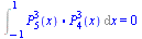 Int(`.`(LegendreP(5, 3, x), LegendreP(4, 3, x)), x = -1 .. 1) = 0
