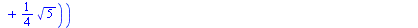 `+`(`-`(`*`(`/`(1, 4), `*`(`^`(Pi, `/`(1, 2)), `*`(`+`(`*`(`/`(1, 32), `*`(`^`(Pi, `/`(1, 2)))), `-`(`*`(`/`(1, 16), `*`(`+`(`/`(1, 2), `-`(`*`(4, `*`(ln(2))))), `*`(`^`(Pi, `/`(1, 2)))))), `-`(`*`(`/...