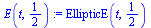 EllipticE(t, `/`(1, 2))