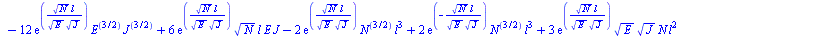 {Va = `+`(`-`(`/`(`*`(`/`(1, 6), `*`(q, `*`(`+`(`-`(`*`(6, `*`(exp(`+`(`-`(`/`(`*`(`^`(N, `/`(1, 2)), `*`(l)), `*`(`^`(E, `/`(1, 2)), `*`(`^`(J, `/`(1, 2)))))))), `*`(`^`(N, `/`(1, 2)), `*`(l, `*`(E, ...