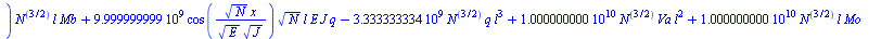 Typesetting:-mprintslash([`:=`(y(x), `+`(`/`(`*`(0.1000000000e-9, `*`(`+`(`*`(0.1000000000e11, `*`(sin(`/`(`*`(`^`(N, `/`(1, 2)), `*`(x)), `*`(`^`(E, `/`(1, 2)), `*`(`^`(J, `/`(1, 2)))))), `*`(`^`(E, ...
