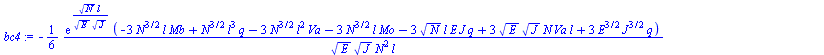 `+`(`-`(`/`(`*`(`/`(1, 6), `*`(exp(`/`(`*`(`^`(N, `/`(1, 2)), `*`(l)), `*`(`^`(E, `/`(1, 2)), `*`(`^`(J, `/`(1, 2)))))), `*`(`+`(`-`(`*`(3, `*`(`^`(N, `/`(3, 2)), `*`(l, `*`(Mb))))), `*`(`^`(N, `/`(3,...