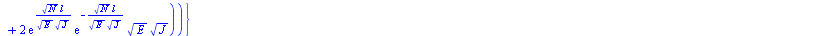 {Mb = `+`(`-`(`/`(`*`(`/`(1, 6), `*`(`+`(`*`(12, `*`(`^`(N, `/`(1, 2)), `*`(Mo, `*`(exp(`/`(`*`(`^`(N, `/`(1, 2)), `*`(l)), `*`(`^`(E, `/`(1, 2)), `*`(`^`(J, `/`(1, 2)))))), `*`(exp(`+`(`-`(`/`(`*`(`^...