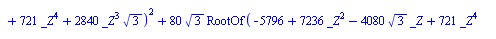 {y = `+`(`-`(`/`(`*`(`/`(3, 16), `*`(`^`(2, `/`(1, 2)), `*`(`+`(`*`(34, `*`(`^`(3, `/`(1, 2)))), `*`(3, `*`(`^`(3, `/`(1, 2)), `*`(`^`(RootOf(`+`(`-`(5796), `*`(7236, `*`(`^`(_Z, 2))), `-`(`*`(4080, `...