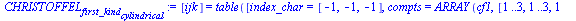 [ijk] = (table( [( index_char ) = [-1, -1, -1], ( compts ) = array( 1 .. 3, 1 .. 3, 1 .. 3, [( 2, 2, 3 ) = 0, ( 1, 3, 2 ) = 0, ( 2, 3, 2 ) = 0, ( 1, 2, 1 ) = 0, ( 3, 3, 2 ) = 0, ( 2, 3, 3 ) = 0, ( 1, ...
