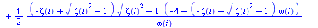 diff(omega(t), t) = `+`(`-`(`/`(`*`(`/`(1, 2), `*`(`+`(`*`(zeta(t), `*`(`^`(`+`(`*`(`^`(zeta(t), 2)), `-`(1)), `/`(1, 2)))), `*`(`^`(zeta(t), 2)), `-`(1)), `*`(`+`(`-`(3), `-`(`*`(`+`(`-`(zeta(t)), `*...