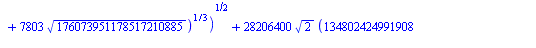 `+`(`-`(`/`(61, 170)), `*`(`/`(1, 680), `*`(`^`(2, `/`(1, 2)), `*`(`^`(`/`(`*`(`+`(`*`(48456, `*`(`^`(`+`(134802424991908, `*`(7803, `*`(`^`(176073951178517210885, `/`(1, 2))))), `/`(1, 3)))), `*`(`^`...