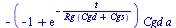 `+`(`-`(`*`(`+`(`-`(1), exp(`+`(`-`(`/`(`*`(t), `*`(Rg, `*`(`+`(Cgd, Cgs)))))))), `*`(Cgd, `*`(a)))))