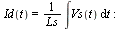 Id(t) = `/`(`*`(int(Vs(t), t)), `*`(Ls)); -1