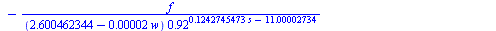 0 = `+`(`/`(`*`(r), `*`(d)), `-`(`/`(`*`(0.1036221170e-1, `*`(f, `*`(s))), `*`(`+`(2.600462344, `-`(`*`(0.2e-4, `*`(w)))), `*`(`^`(.92, `+`(`*`(.1242745473, `*`(s)), `-`(11.00002734))))))), `-`(`/`(`*...