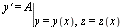 diff(y(x), x) = eval(A, [y(x) = y(x), z = z(x)])