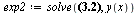 `:=`(exp2, solve(y(x) = `+`(ln(cos(x)), _C1), y(x)))