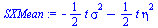 `+`(`-`(`*`(`/`(1, 2), `*`(t, `*`(`^`(sigma, 2))))), `-`(`*`(`/`(1, 2), `*`(t, `*`(`^`(eta, 2))))))