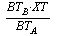 `/`(`*`(BT[B], `*`(XT)), `*`(BT[A]))