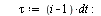 for i to n1 do `:=`(tau, `*`(`+`(i, `-`(1)), `*`(dt))); `:=`(xx[i], evalf(subs(t = tau, xx1))); `:=`(yy[i], evalf(subs(t = tau, yy1))) end do; -1