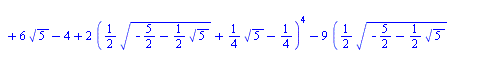 `+`(`*`(`/`(1, 2), `*`(`^`(`+`(`-`(`/`(11, 5)), `*`(`/`(1, 5), `*`(`^`(`+`(`-`(`/`(327, 2)), `-`(`*`(65, `*`(`^`(`+`(`-`(`/`(5, 2)), `-`(`*`(`/`(1, 2), `*`(`^`(5, `/`(1, 2)))))), `/`(1, 2))))), `-`(`*...
