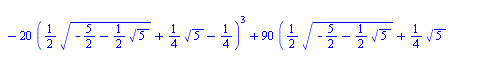 `+`(`*`(`/`(1, 2), `*`(`^`(`+`(`-`(`/`(11, 5)), `*`(`/`(1, 5), `*`(`^`(`+`(`-`(`/`(327, 2)), `-`(`*`(65, `*`(`^`(`+`(`-`(`/`(5, 2)), `-`(`*`(`/`(1, 2), `*`(`^`(5, `/`(1, 2)))))), `/`(1, 2))))), `-`(`*...