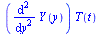 `*`(diff(diff(Y(y), y), y), `*`(T(t)))