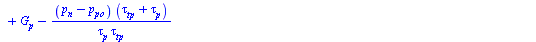 `+`(`-`(diff(p[n](y, t), t)), `*`(p[n](y, t), `*`(mu[p], `*`(diff(epsilon(y), y)))), `-`(`*`(mu[p], `*`(epsilon, `*`(diff(p[n](y, t), y))))), `*`(D[p], `*`(diff(diff(p[n](y, t), y), y))), G[p], `-`(`/...