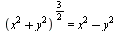 `^`(`+`(`*`(`^`(x, 2)), `*`(`^`(y, 2))), `/`(`*`(3), `*`(2))) = `+`(`*`(`^`(x, 2)), `-`(`*`(`^`(y, 2))))